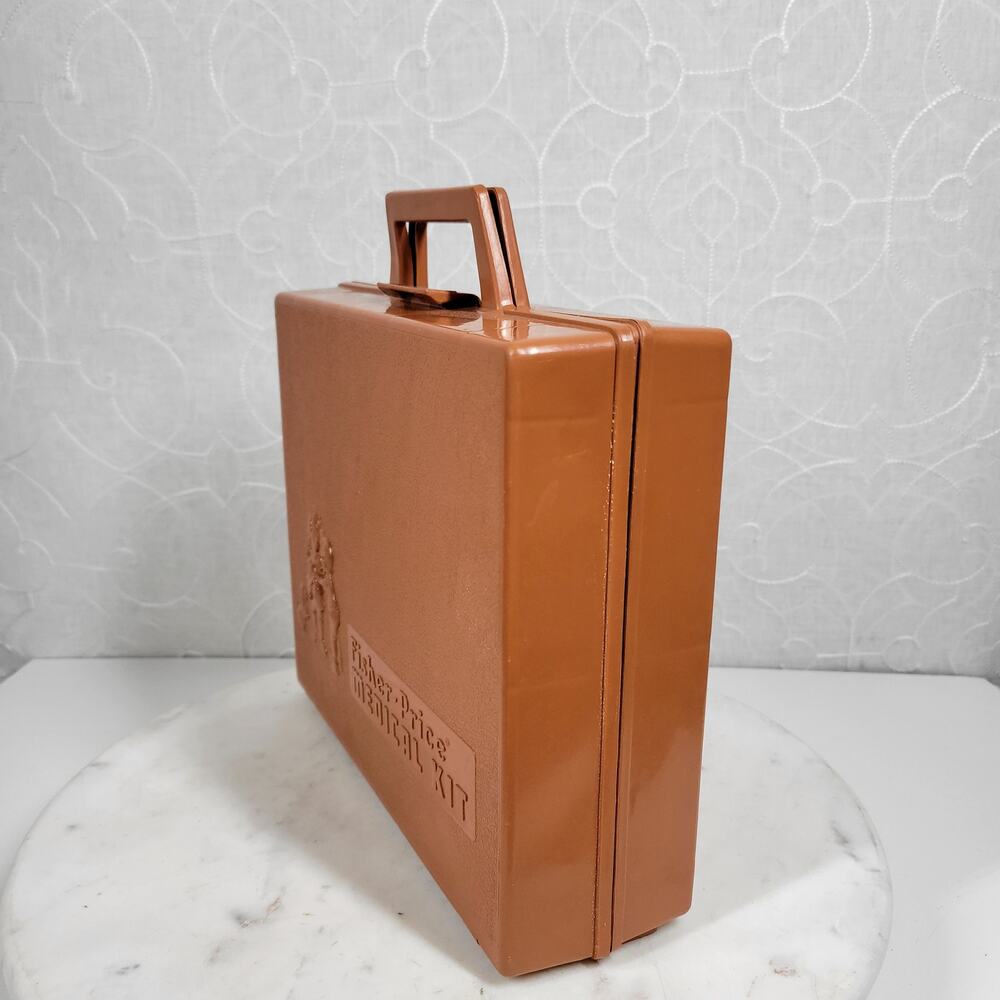 Vtg Fisher Price Medical Kit 1970s Dr Nurse Kit Case Kids Pretend Play Toy - Picture 8 of 15